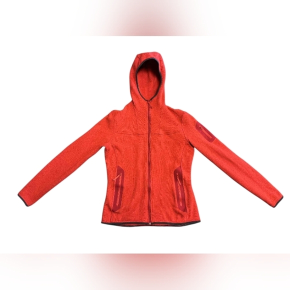 Arc’teryx Polartec Fleece Sweater Orangey/Red Size Medium - Picture 3 of 8